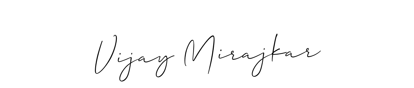 Create a beautiful signature design for name Vijay Mirajkar. With this signature (Allison_Script) fonts, you can make a handwritten signature for free. Vijay Mirajkar signature style 2 images and pictures png