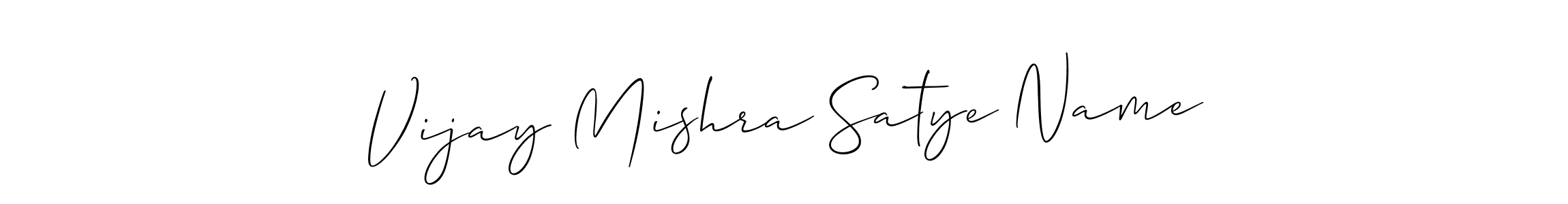 Also You can easily find your signature by using the search form. We will create Vijay Mishra Satye Name name handwritten signature images for you free of cost using Allison_Script sign style. Vijay Mishra Satye Name signature style 2 images and pictures png