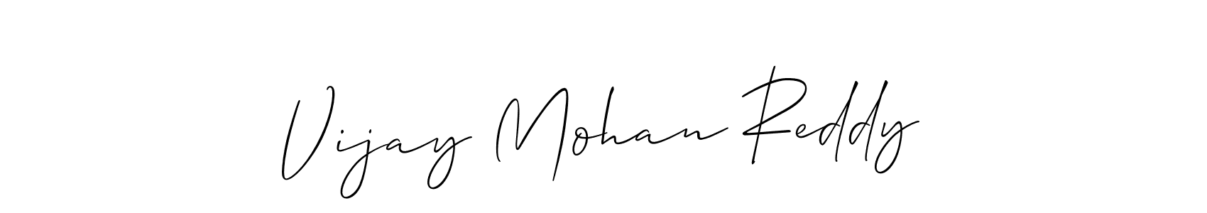 Vijay Mohan Reddy stylish signature style. Best Handwritten Sign (Allison_Script) for my name. Handwritten Signature Collection Ideas for my name Vijay Mohan Reddy. Vijay Mohan Reddy signature style 2 images and pictures png