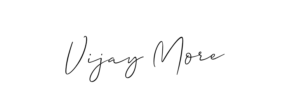 Design your own signature with our free online signature maker. With this signature software, you can create a handwritten (Allison_Script) signature for name Vijay More. Vijay More signature style 2 images and pictures png