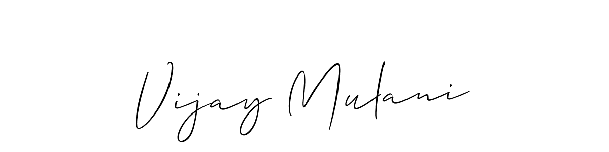 Create a beautiful signature design for name Vijay Mulani. With this signature (Allison_Script) fonts, you can make a handwritten signature for free. Vijay Mulani signature style 2 images and pictures png