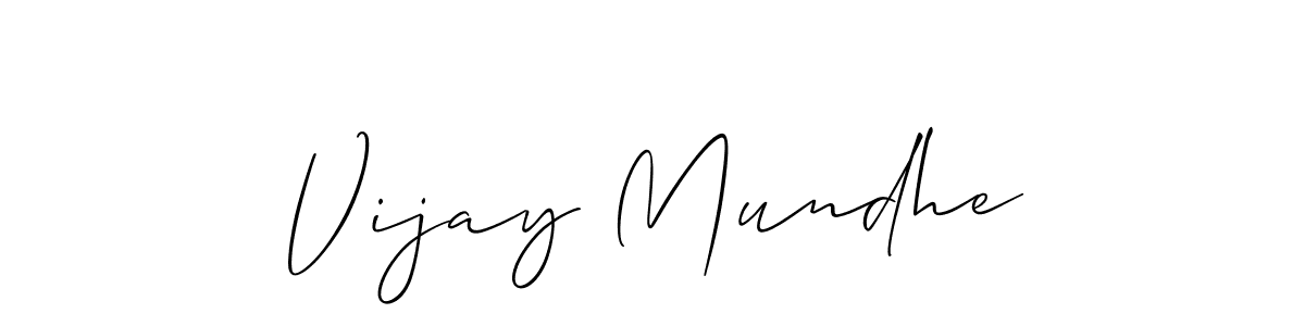 It looks lik you need a new signature style for name Vijay Mundhe. Design unique handwritten (Allison_Script) signature with our free signature maker in just a few clicks. Vijay Mundhe signature style 2 images and pictures png
