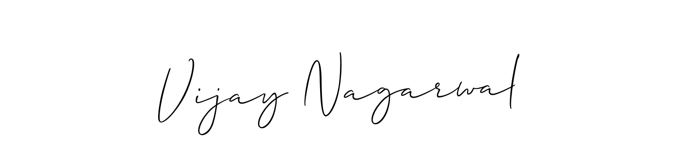 The best way (Allison_Script) to make a short signature is to pick only two or three words in your name. The name Vijay Nagarwal include a total of six letters. For converting this name. Vijay Nagarwal signature style 2 images and pictures png