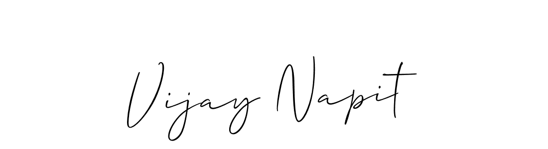 Similarly Allison_Script is the best handwritten signature design. Signature creator online .You can use it as an online autograph creator for name Vijay Napit. Vijay Napit signature style 2 images and pictures png