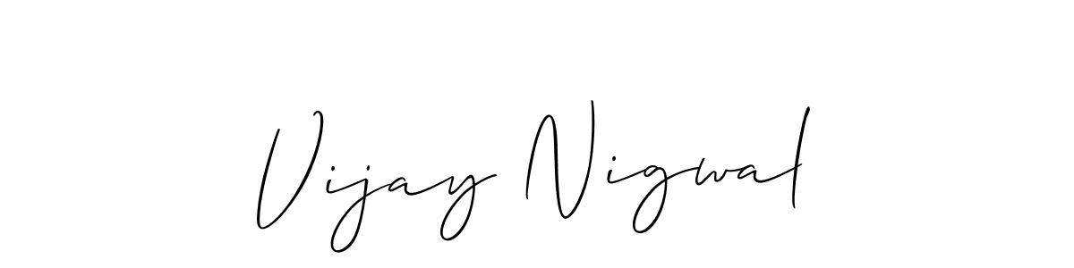 Make a beautiful signature design for name Vijay Nigwal. Use this online signature maker to create a handwritten signature for free. Vijay Nigwal signature style 2 images and pictures png