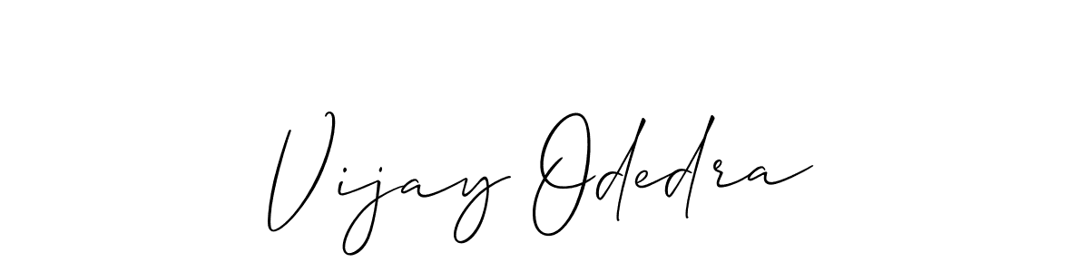 Make a short Vijay Odedra signature style. Manage your documents anywhere anytime using Allison_Script. Create and add eSignatures, submit forms, share and send files easily. Vijay Odedra signature style 2 images and pictures png