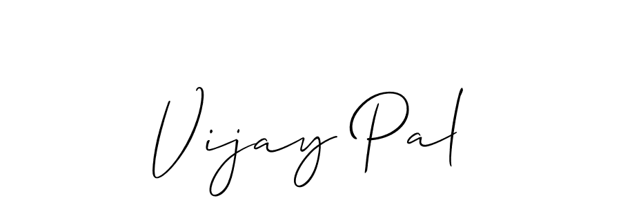 You should practise on your own different ways (Allison_Script) to write your name (Vijay Pal) in signature. don't let someone else do it for you. Vijay Pal signature style 2 images and pictures png