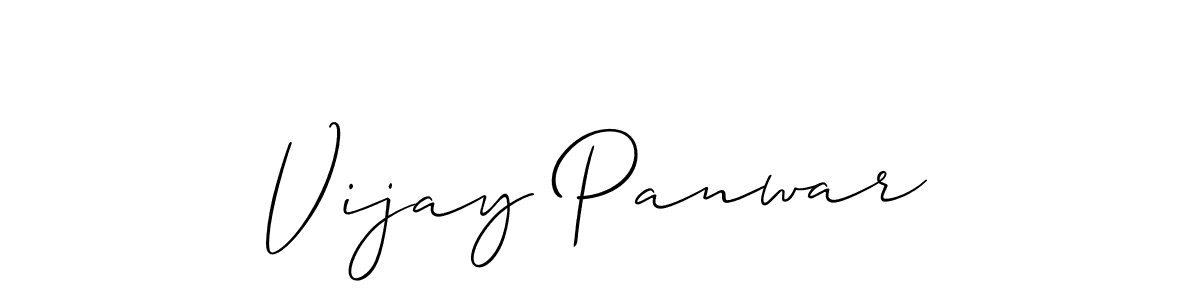 Create a beautiful signature design for name Vijay Panwar. With this signature (Allison_Script) fonts, you can make a handwritten signature for free. Vijay Panwar signature style 2 images and pictures png