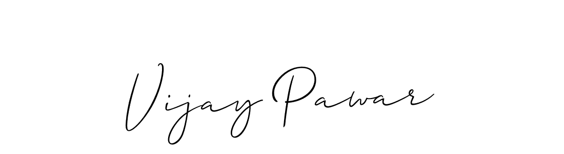 Create a beautiful signature design for name Vijay Pawar. With this signature (Allison_Script) fonts, you can make a handwritten signature for free. Vijay Pawar signature style 2 images and pictures png