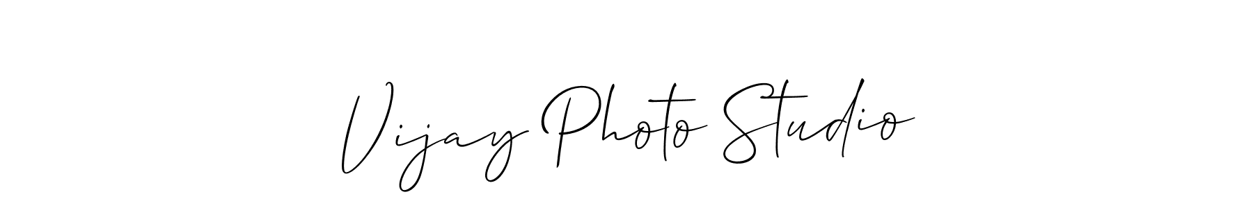 You should practise on your own different ways (Allison_Script) to write your name (Vijay Photo Studio) in signature. don't let someone else do it for you. Vijay Photo Studio signature style 2 images and pictures png