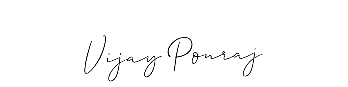 Vijay Ponraj stylish signature style. Best Handwritten Sign (Allison_Script) for my name. Handwritten Signature Collection Ideas for my name Vijay Ponraj. Vijay Ponraj signature style 2 images and pictures png