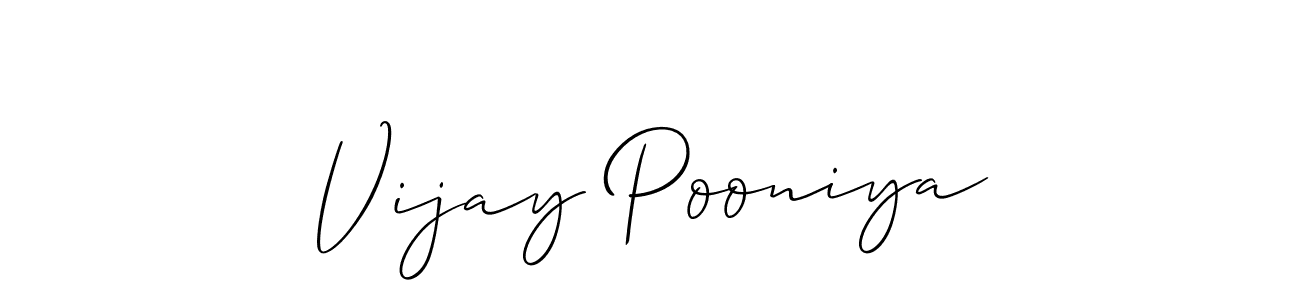 This is the best signature style for the Vijay Pooniya name. Also you like these signature font (Allison_Script). Mix name signature. Vijay Pooniya signature style 2 images and pictures png