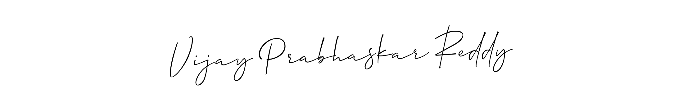 It looks lik you need a new signature style for name Vijay Prabhaskar Reddy. Design unique handwritten (Allison_Script) signature with our free signature maker in just a few clicks. Vijay Prabhaskar Reddy signature style 2 images and pictures png