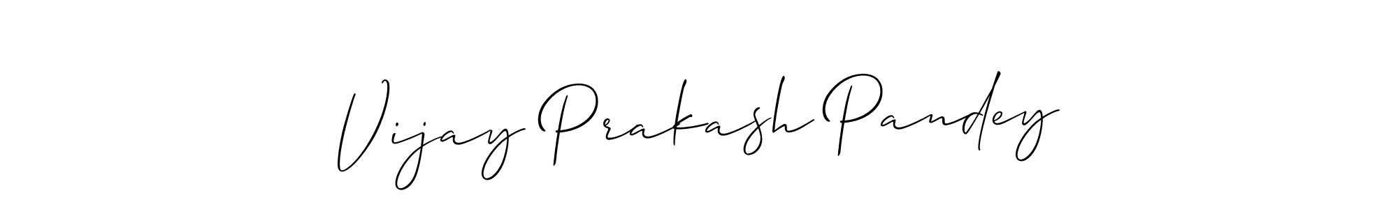 Allison_Script is a professional signature style that is perfect for those who want to add a touch of class to their signature. It is also a great choice for those who want to make their signature more unique. Get Vijay Prakash Pandey name to fancy signature for free. Vijay Prakash Pandey signature style 2 images and pictures png