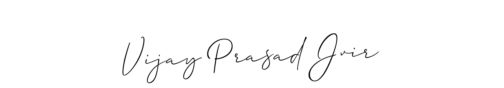 if you are searching for the best signature style for your name Vijay Prasad Jvir. so please give up your signature search. here we have designed multiple signature styles  using Allison_Script. Vijay Prasad Jvir signature style 2 images and pictures png