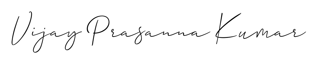How to make Vijay Prasanna Kumar signature? Allison_Script is a professional autograph style. Create handwritten signature for Vijay Prasanna Kumar name. Vijay Prasanna Kumar signature style 2 images and pictures png