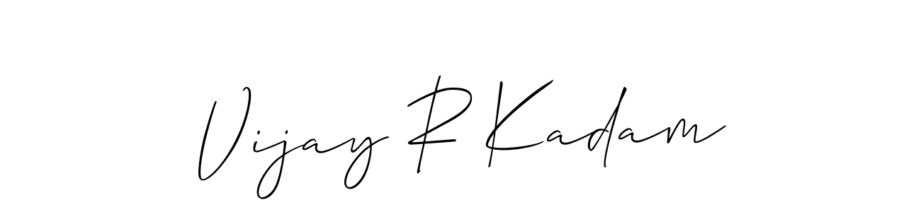 Here are the top 10 professional signature styles for the name Vijay R Kadam. These are the best autograph styles you can use for your name. Vijay R Kadam signature style 2 images and pictures png