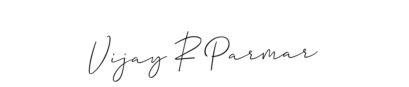 It looks lik you need a new signature style for name Vijay R Parmar. Design unique handwritten (Allison_Script) signature with our free signature maker in just a few clicks. Vijay R Parmar signature style 2 images and pictures png