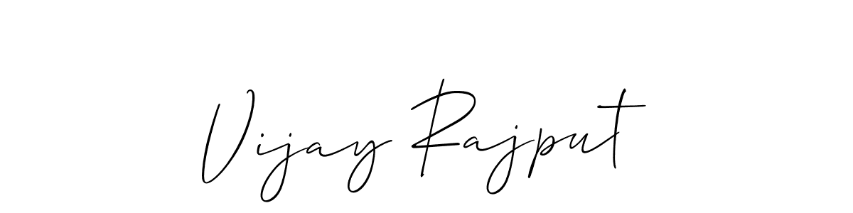 Make a beautiful signature design for name Vijay Rajput. With this signature (Allison_Script) style, you can create a handwritten signature for free. Vijay Rajput signature style 2 images and pictures png