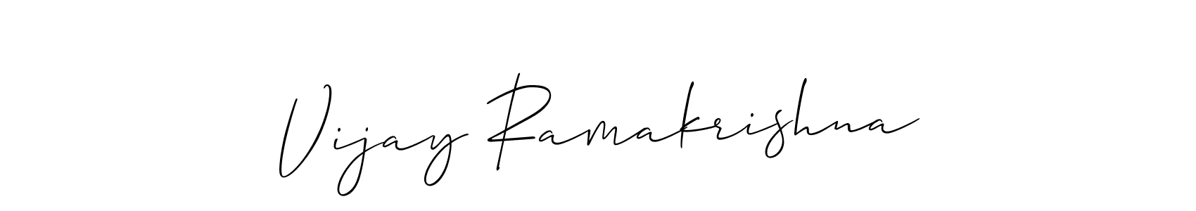 The best way (Allison_Script) to make a short signature is to pick only two or three words in your name. The name Vijay Ramakrishna include a total of six letters. For converting this name. Vijay Ramakrishna signature style 2 images and pictures png
