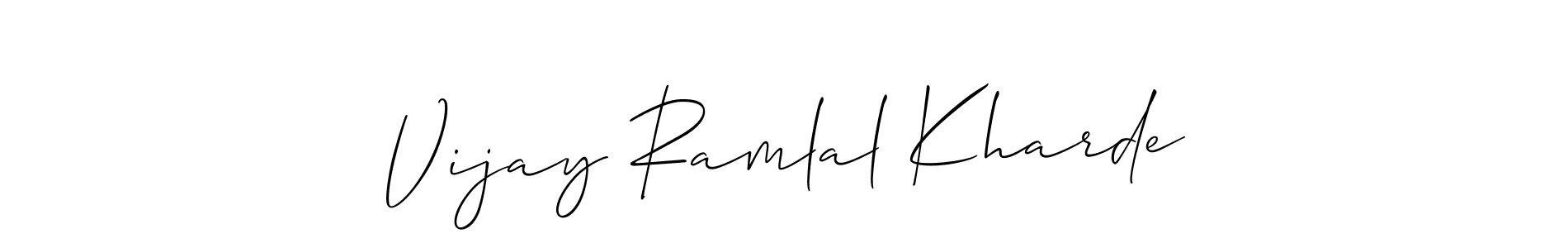You can use this online signature creator to create a handwritten signature for the name Vijay Ramlal Kharde. This is the best online autograph maker. Vijay Ramlal Kharde signature style 2 images and pictures png
