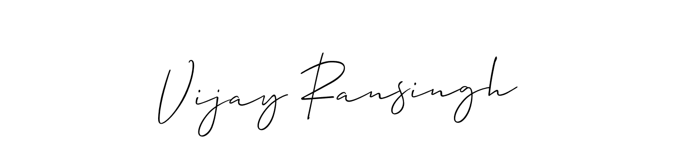 Design your own signature with our free online signature maker. With this signature software, you can create a handwritten (Allison_Script) signature for name Vijay Ransingh. Vijay Ransingh signature style 2 images and pictures png