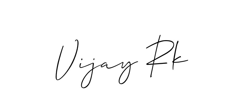 Best and Professional Signature Style for Vijay Rk. Allison_Script Best Signature Style Collection. Vijay Rk signature style 2 images and pictures png