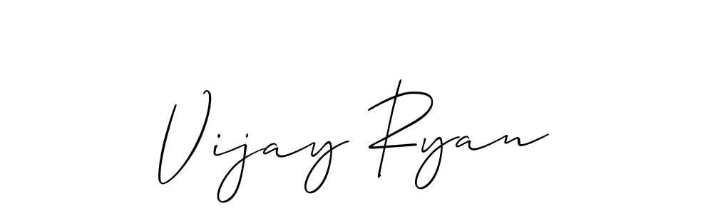 if you are searching for the best signature style for your name Vijay Ryan. so please give up your signature search. here we have designed multiple signature styles  using Allison_Script. Vijay Ryan signature style 2 images and pictures png