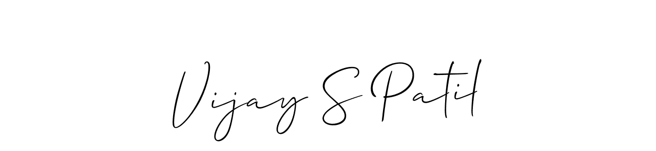 Also You can easily find your signature by using the search form. We will create Vijay S Patil name handwritten signature images for you free of cost using Allison_Script sign style. Vijay S Patil signature style 2 images and pictures png