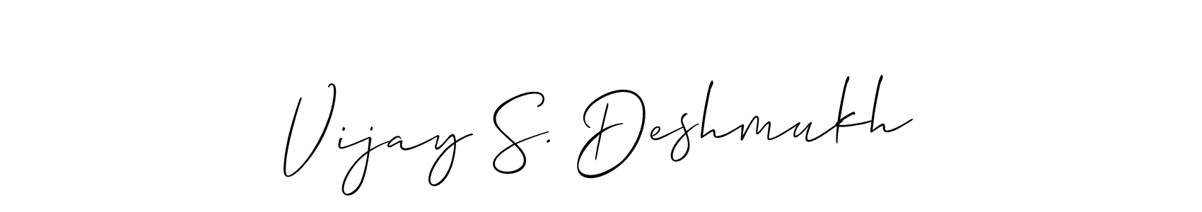 It looks lik you need a new signature style for name Vijay S. Deshmukh. Design unique handwritten (Allison_Script) signature with our free signature maker in just a few clicks. Vijay S. Deshmukh signature style 2 images and pictures png