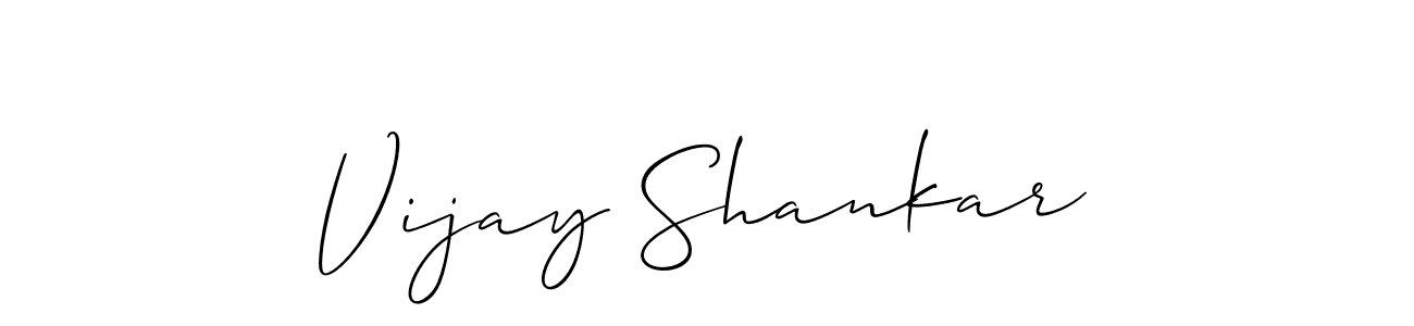 Allison_Script is a professional signature style that is perfect for those who want to add a touch of class to their signature. It is also a great choice for those who want to make their signature more unique. Get Vijay Shankar name to fancy signature for free. Vijay Shankar signature style 2 images and pictures png
