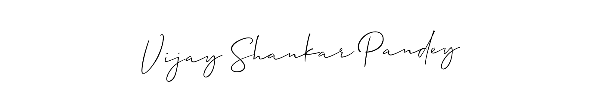 It looks lik you need a new signature style for name Vijay Shankar Pandey. Design unique handwritten (Allison_Script) signature with our free signature maker in just a few clicks. Vijay Shankar Pandey signature style 2 images and pictures png