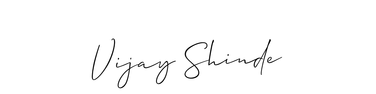 The best way (Allison_Script) to make a short signature is to pick only two or three words in your name. The name Vijay Shinde include a total of six letters. For converting this name. Vijay Shinde signature style 2 images and pictures png