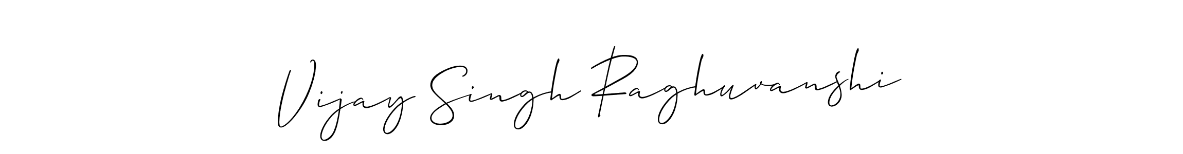Also we have Vijay Singh Raghuvanshi name is the best signature style. Create professional handwritten signature collection using Allison_Script autograph style. Vijay Singh Raghuvanshi signature style 2 images and pictures png