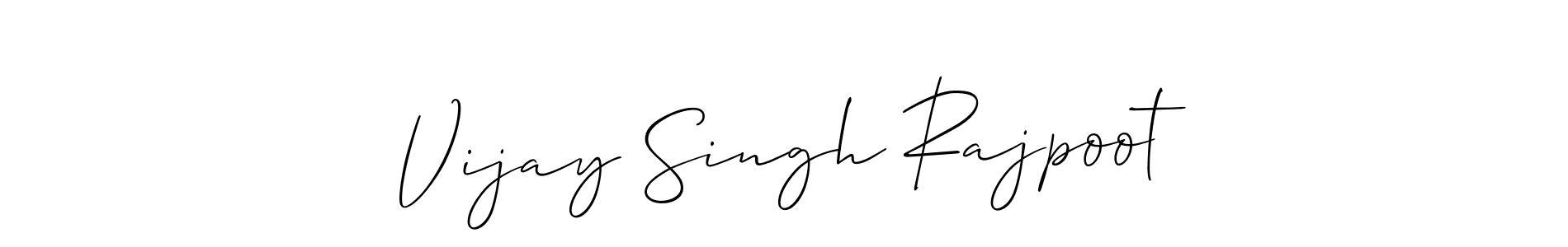 Create a beautiful signature design for name Vijay Singh Rajpoot. With this signature (Allison_Script) fonts, you can make a handwritten signature for free. Vijay Singh Rajpoot signature style 2 images and pictures png