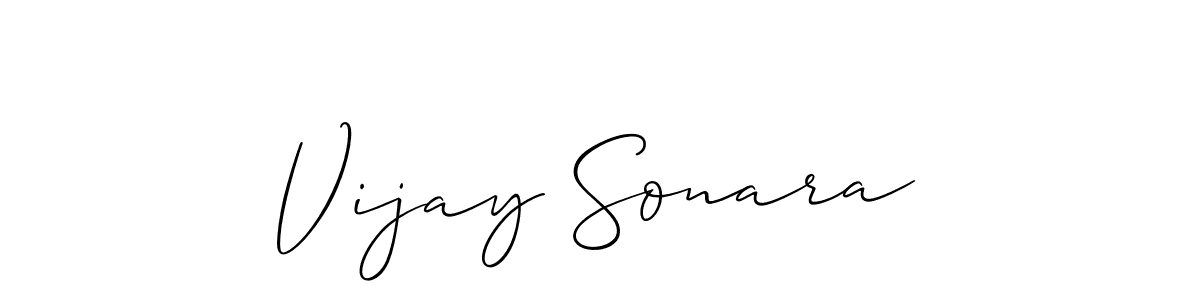 This is the best signature style for the Vijay Sonara name. Also you like these signature font (Allison_Script). Mix name signature. Vijay Sonara signature style 2 images and pictures png