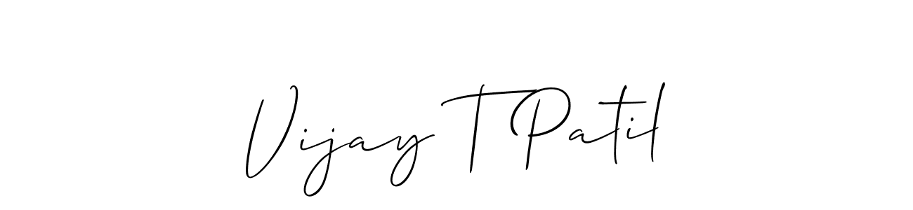Make a beautiful signature design for name Vijay T Patil. Use this online signature maker to create a handwritten signature for free. Vijay T Patil signature style 2 images and pictures png