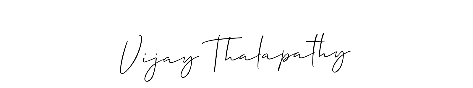 Similarly Allison_Script is the best handwritten signature design. Signature creator online .You can use it as an online autograph creator for name Vijay Thalapathy. Vijay Thalapathy signature style 2 images and pictures png