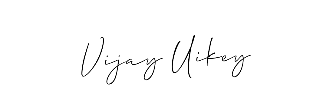 Vijay Uikey stylish signature style. Best Handwritten Sign (Allison_Script) for my name. Handwritten Signature Collection Ideas for my name Vijay Uikey. Vijay Uikey signature style 2 images and pictures png
