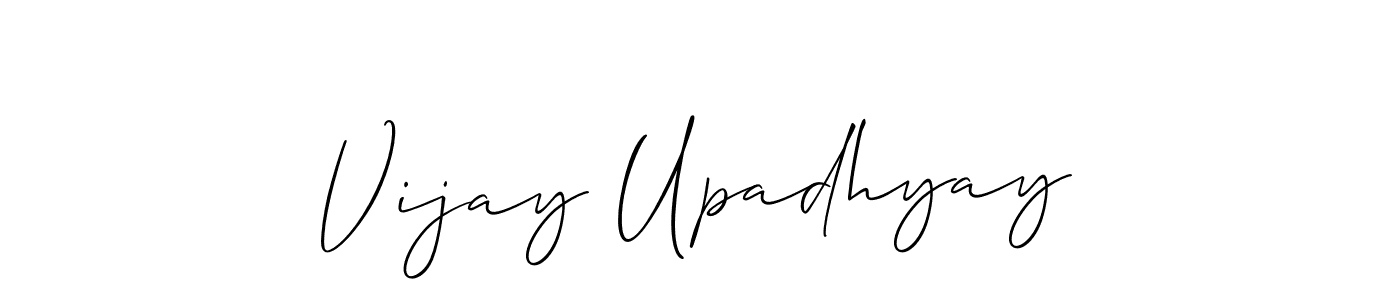 Vijay Upadhyay stylish signature style. Best Handwritten Sign (Allison_Script) for my name. Handwritten Signature Collection Ideas for my name Vijay Upadhyay. Vijay Upadhyay signature style 2 images and pictures png