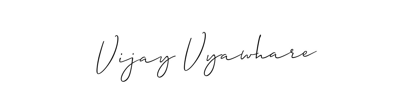 Design your own signature with our free online signature maker. With this signature software, you can create a handwritten (Allison_Script) signature for name Vijay Vyawhare. Vijay Vyawhare signature style 2 images and pictures png