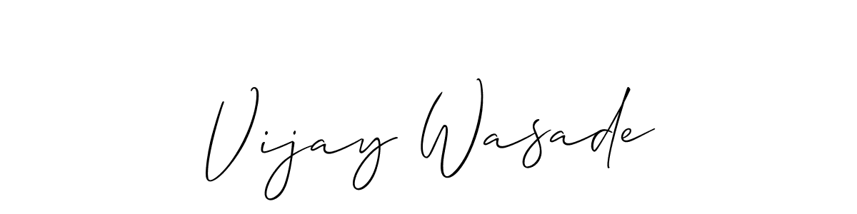 Create a beautiful signature design for name Vijay Wasade. With this signature (Allison_Script) fonts, you can make a handwritten signature for free. Vijay Wasade signature style 2 images and pictures png