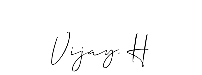 How to Draw Vijay. H signature style? Allison_Script is a latest design signature styles for name Vijay. H. Vijay. H signature style 2 images and pictures png