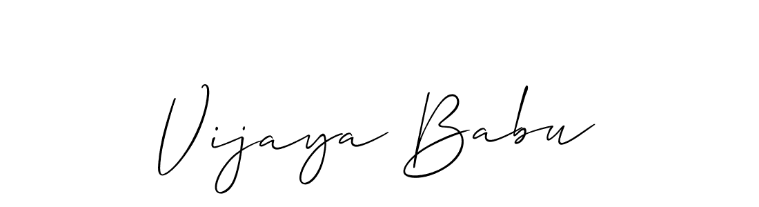How to make Vijaya Babu signature? Allison_Script is a professional autograph style. Create handwritten signature for Vijaya Babu name. Vijaya Babu signature style 2 images and pictures png