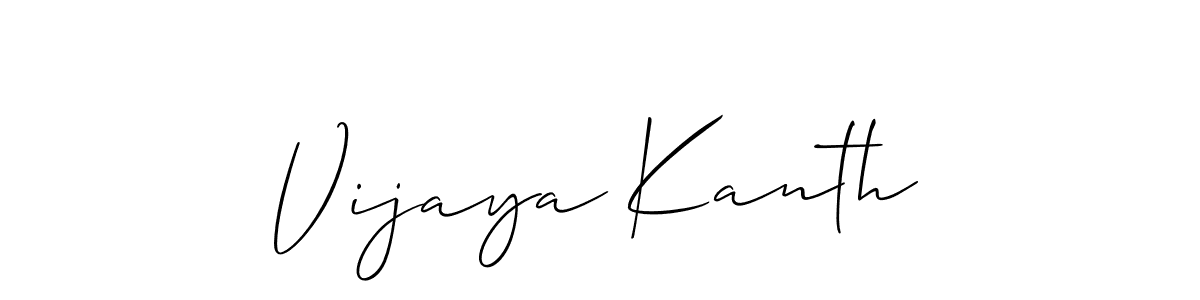 Also You can easily find your signature by using the search form. We will create Vijaya Kanth name handwritten signature images for you free of cost using Allison_Script sign style. Vijaya Kanth signature style 2 images and pictures png