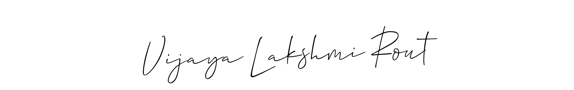 How to Draw Vijaya Lakshmi Rout signature style? Allison_Script is a latest design signature styles for name Vijaya Lakshmi Rout. Vijaya Lakshmi Rout signature style 2 images and pictures png