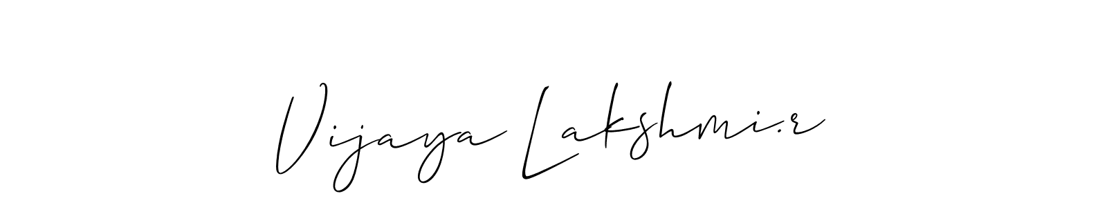 You can use this online signature creator to create a handwritten signature for the name Vijaya Lakshmi.r. This is the best online autograph maker. Vijaya Lakshmi.r signature style 2 images and pictures png