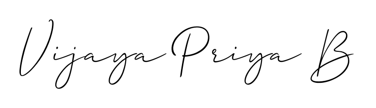 A dynamic signature style for Vijaya Priya B using Allison_Script script. Designed to look authentic, handwritten, and professional. Vijaya Priya B signature style 2 images and pictures png