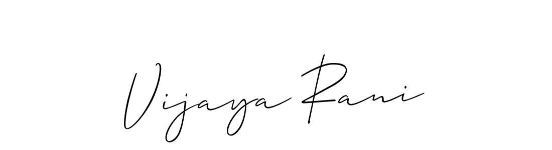 How to make Vijaya Rani signature? Allison_Script is a professional autograph style. Create handwritten signature for Vijaya Rani name. Vijaya Rani signature style 2 images and pictures png