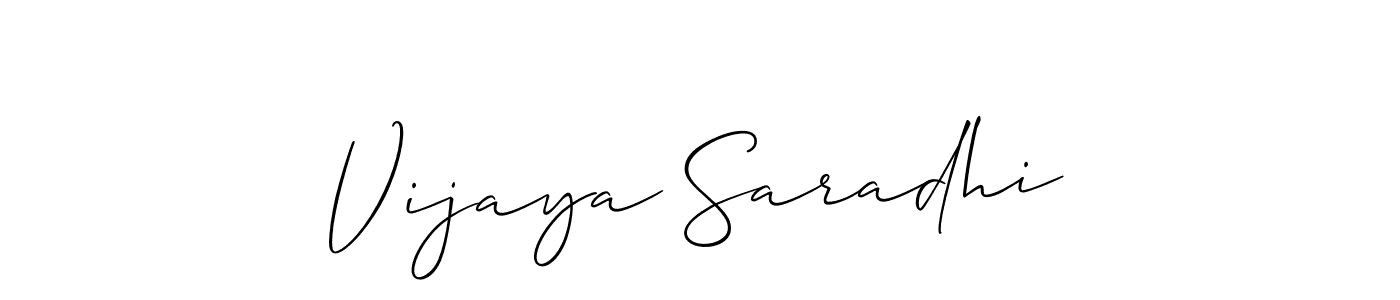 You should practise on your own different ways (Allison_Script) to write your name (Vijaya Saradhi) in signature. don't let someone else do it for you. Vijaya Saradhi signature style 2 images and pictures png